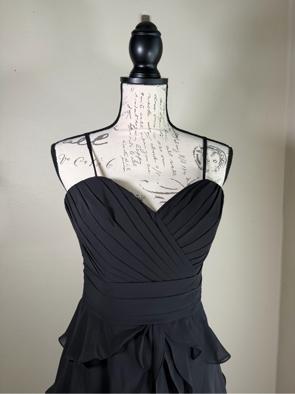 Allure Bridals Black Strapless Sweetheart Ruffle Cocktail Dress - Picture 2 of 11